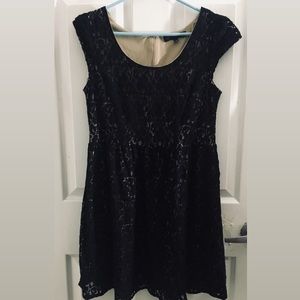 Black lace dress